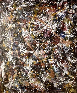 Gemälde Öl auf Leinwand abstrakt signiert Walter Geraci Oil Painting - Bild 1 von 8