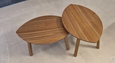 SET 2x TAVOLI IKEA STOCKHOLM 2 tavolini impiallacciatura di noce 102.397.13 Foto 1 de 4