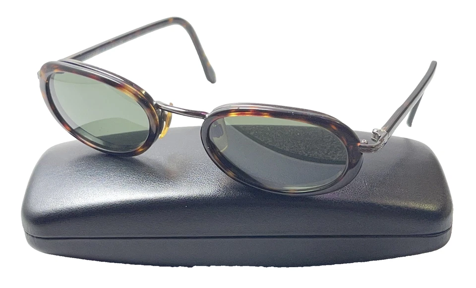 Gafas de sol vintage GIORGIO ARMANI 672 1082 marrón tortuga ovaladas de plástico metálico Foto 1 de 4