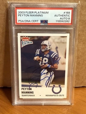 2003 Fleer Platinum Peyton Manning Auto PSA Certified - Image 1 of 3