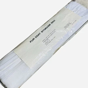 "Bolsa de almacenamiento de abrigo de piel cubierta antipolvo transparente con tapa acolchada 54"" x 18"" x 5""" - Imagen 1 de 5