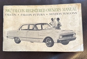 * Vintage - 1962 - FORD FALCON - Reg OWNERS Manual - USED but decent for age! - Picture 1 of 8