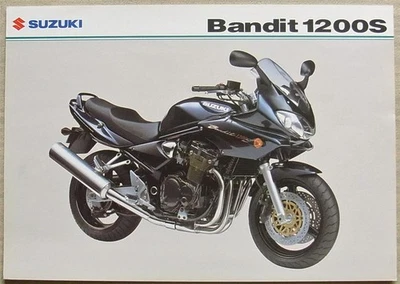 SUZUKI BANDIT 1200S Motorcycle Sales Specification Leaflet Jan 2004 - Image 1 of 2
