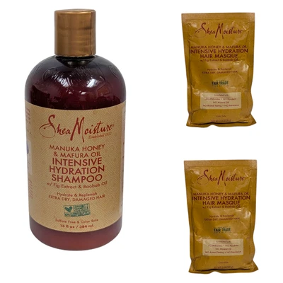 Shea увлажняющий интенсивный увлажняющий шампунь + 2 процедуры для волос - Изображение 1 из 4