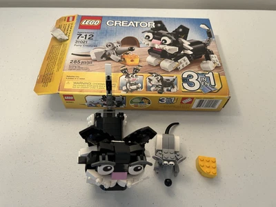 LEGO Creator Criaturas Peludas (31021) Usado Juego 3 en 1 (Gato, Perro, Conejo) Foto 1 de 4