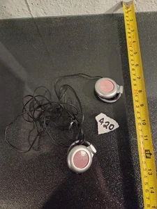 Nintendo DS Kopfhörer | Rosa - Ohrhörer mit Clips - Bild 1 von 5