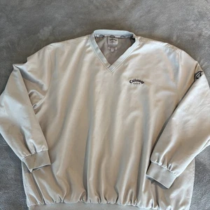 Callaway Golf Sport Outerwear Mens XL Brushed Microfiber Windbreaker Jacket Gray - Picture 1 of 14