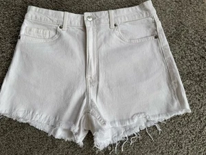 Jeans Shorts H&M High Waist Größe 40 weiß NEU - Bild 1 von 6