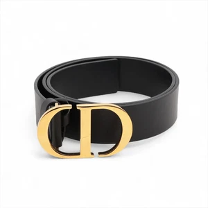 Cinturón Dior 30 MONTAIGNE 30 Montaigne 80 Cuero Negro - Imagen 1 de 5