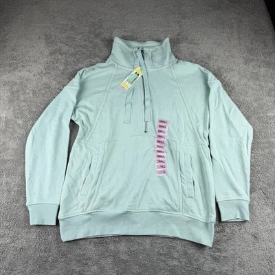 Pullover Tangerine 1/4 Cremallera Mujer Pequeño Verde Manga Larga Foto 1 de 4