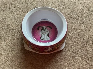 Ancol Dog Puppy Bowl Pink Purple Fun 700ml Cartoon Small Medium 16cm - Picture 1 of 6