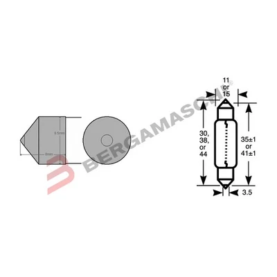 SCATOLA 10PZ LAMPADE LAMPADINE 12V 5W SV8,5 10X41 LAMPADA A SILURO 41MM - Immagine 1 di 4