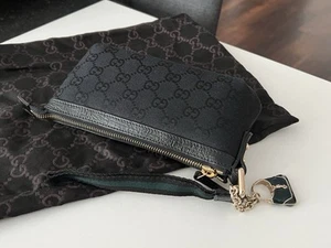 Gucci GG Canvas Pochette Clutch Schwarz Top Zustand Original - Bild 1 von 14