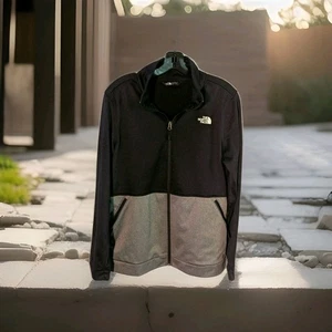 The North Face Womens Sz L Full-Zip Gray & Black Jacket Large - Picture 1 of 4