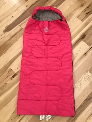 Saco de dormir rosa para niños Vitals Rascal 40 ° F para exteriores (se adapta hasta 4,5 pies de altura) Foto 1 de 3
