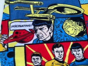 Star Trek Kirk Spock McCoy Fleece Stoff Handwerk Quilten Camelot Stoff 74" 2,05 Jahre - Bild 1 von 17