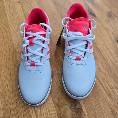 Adidas W Adicross V Damen Golfschuhe – weiß/rot-Spikeless-NEU-TOP!! - Bild 1 von 4