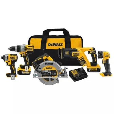 DEWALT Canada  20-Volt Max 5-Tool Brushless Power Tool Combo Kit - Image 1 of 4