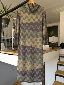 Missoni Sport Wool Blend Knitted Maxi Dress IT46 - Picture 1 of 6