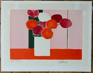 Bernard Cathelin lithographie originale signée abstract art Drôme Valence Japon - Picture 1 of 1