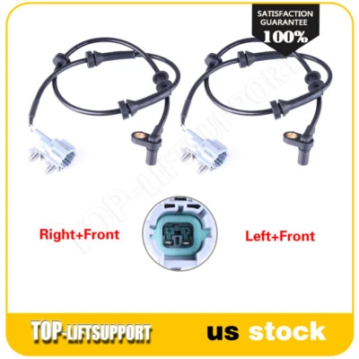 2 Pcs Front ABS Wheel Speed Sensor Fits Nissan Frontier Xterra Pathfinder 4.0L - Imagem 1 de 4