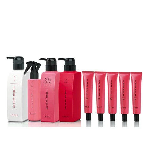 Lebel Cosmetics Lebel IAU Cell Care Damage Elasticity Hair Treatment Pack Set 9 pcs