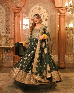 pakistani suit salwar kameez indian kurti wedding anarkali dress gown party wear - Picture 1 of 6