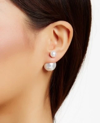 Fashion Double sided Faux Pearl Earrings - Image 1 of 4