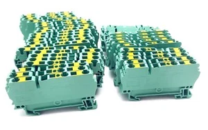 Lote de 36 bloques de terminales de puesta a tierra/puesta a tierra Weidmuller 1608650000 26-12 AWG - Imagen 1 de 3