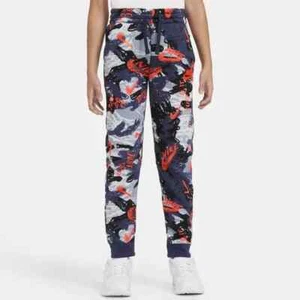 Nike (kids) Boy's Club Fleece Navy/Crimson Printed Joggers (DM2374-410) S/M/LXL - Picture 1 of 7