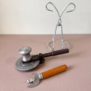 Antiguo tarro de conservas utensilios de cocina tarro sellador soviético retro utensilios de cocina abrazadera URSS - Imagen 1 de 7