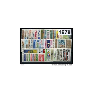 Frankreich komplettes Jahresset 1979 postfrisch 47 Briefmarken