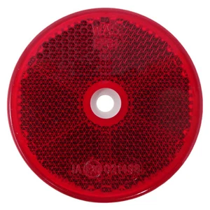 Reflector redondo trasero rojo atornillable DBG | Ø60mm | Paquete de 2 - Imagen 1 de 1