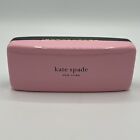 Kate Spade Eyeglass Case with Cleaning Cloth Pink and Dark Green Brand New