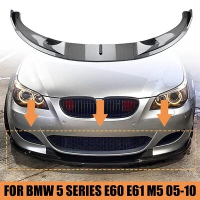Kit divisor de labios alerón delantero CB Look para BMW E60 E61 serie 5 M5 2005-2010 Foto 1 de 4