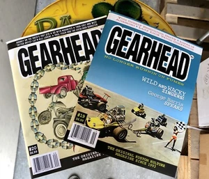 Set Of 2 New Gearhead Magazines 19 & 20 Hot Rods Punk Rock Kustom Kulture Weird - Picture 1 of 6