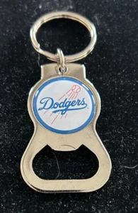 NEW Los Angeles Dodgers Bottle Opener Key Ring - Blue Logo / White  - Chrome MLB - Picture 1 of 2