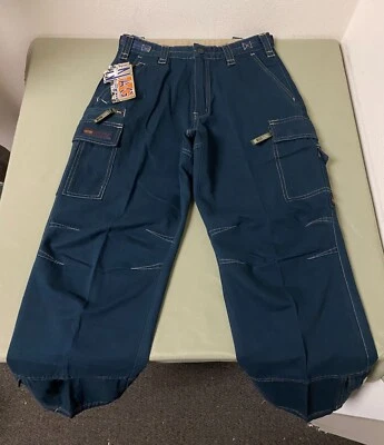 DEADSTOCK Nesi A.G. (N.A.G.) Pantalones cargo Y2K Skater Raver talla XL Foto 1 de 3