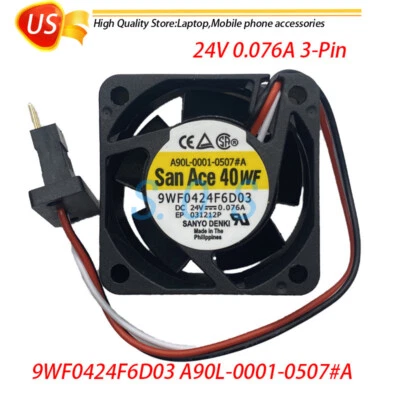 FANUC A90L-0001-0507#A 40*40*20MM 24V For San Ace 40WF 9WF0424F6D03 Cooler Fan