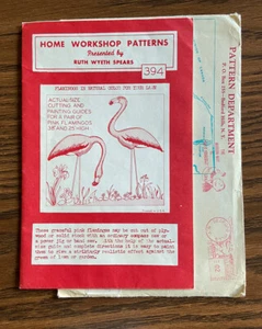 Vintage Home Workshop Patterns Woodworking Pattern ~ Pink Flamingos #394 - Picture 1 of 4