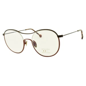 NEW! NATHALIE BLANC VICTORIA 604 49-19-150 Orange Aviator Full Rim Optical Frame - Picture 1 of 5