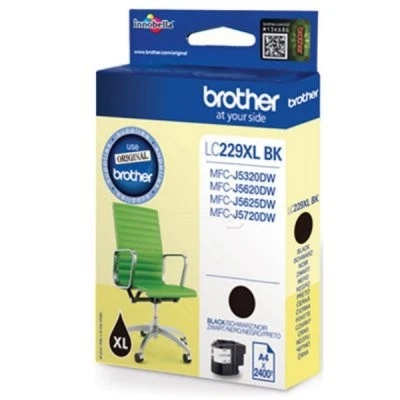 Genuine Brother LC229XLBK Black Ink Cartridge 2400 Pages