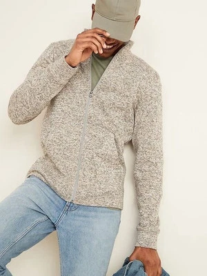 Suéter-Vellón Cremallera Completa Cuello Simulado Sudadera Old Navy Para Hombre Talla Pequeña Nuevo con Etiquetas Foto 1 de 4