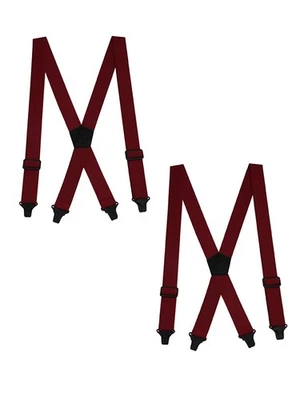 Paquete de 2 correas ajustables para hombre Buyless Fashion de alta resistencia X clip de plástico Foto 1 de 4