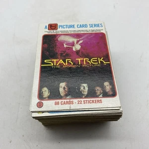 1979 Star Trek The Motion Picture Complete Trading Card Set 1-88 + 16 Stickers - Picture 1 of 10