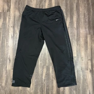Pantalones deportivos Nike vintage para hombre L negros holgados pierna relajada Y2K etiqueta gris - Imagen 1 de 10