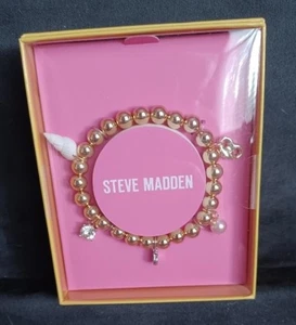 Steve Madden Beach Theme Bracelet Pearls Seashell - Picture 1 of 1