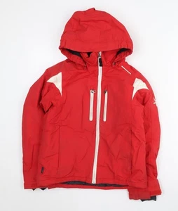 Cross Boys Red Ski Jacket 9-10 Years Hooded Winter - Picture 1 of 12