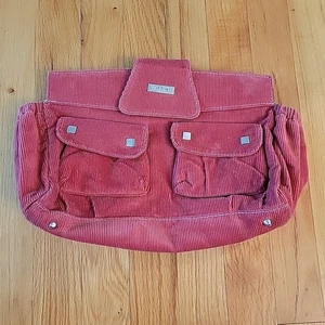 Miche Handbag Classic Shell Corduroy Red Corduroy Clutch - Picture 1 of 5