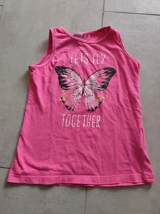 Mädchen - pinkes Top Schmetterling - Größe 110 DopoDopo - Bild 1 von 6